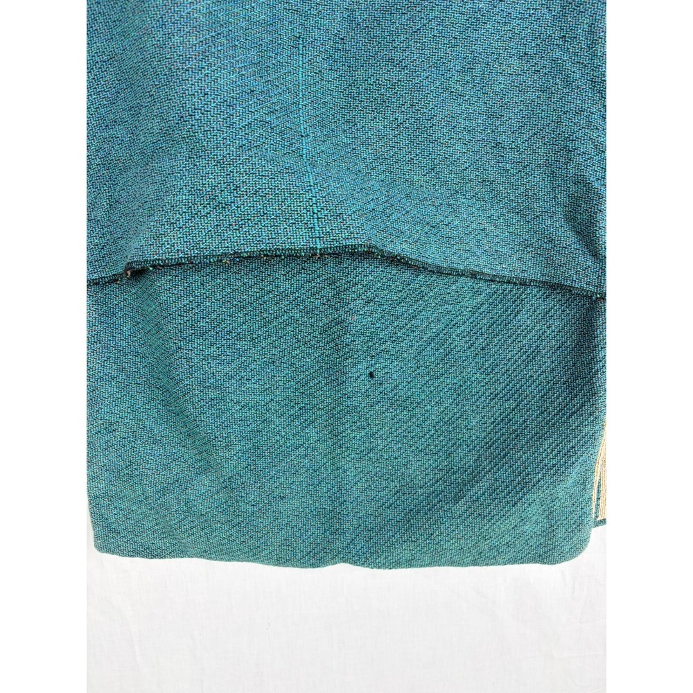Southwestern Woven Tapestry 2 Pillow Covers Teal Burgundy Geometric Mountain - Picture 10 of 16